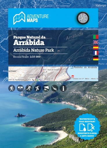 Carte du Parc Naturel d'Arrábida