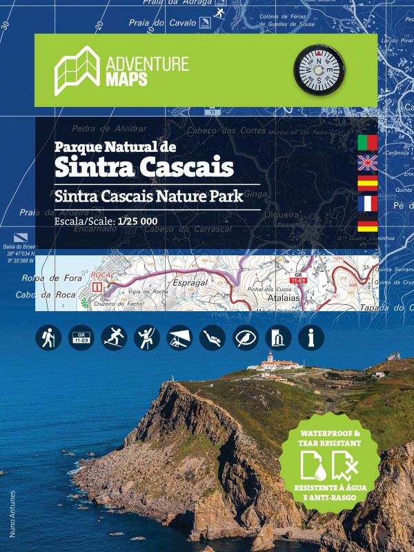 Map of Sintra Cascais Nature Park 